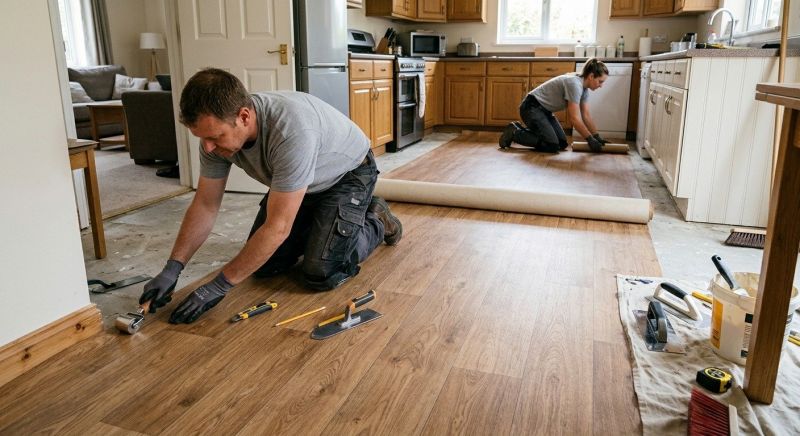 Linoleum Floor Installation in Reston, VA