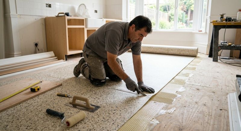 Linoleum Floor Installation in Reston, VA