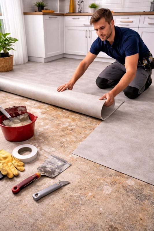 Linoleum Floor Installation in Takoma Park, MD