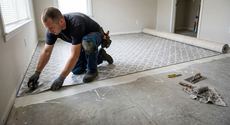 Sheet Vinyl Installation in Poolesville, MD