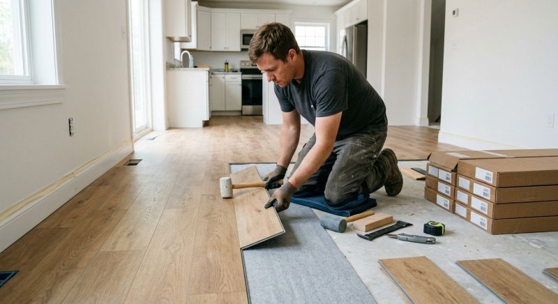 Vinyl Plank Floor Installation in Reston, VA